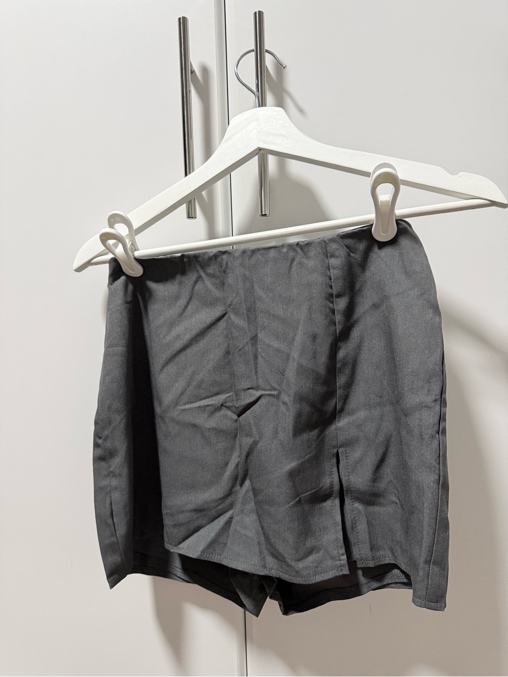 Women's Black High-Waist Tailored Shorts
